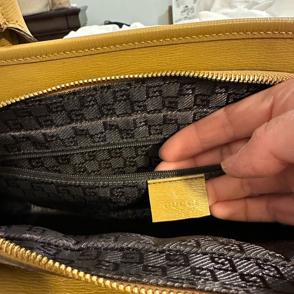 Gucci Kelly Brown Leather Handbag - Picture 14 of 15